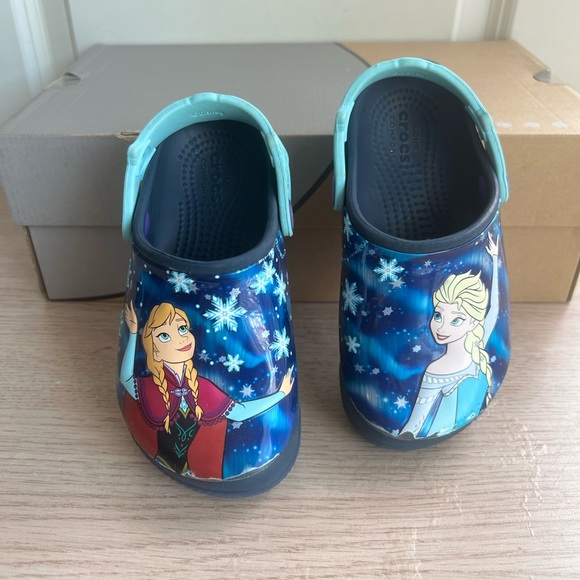 CROCS Disney Frozen Toddler Sandal- SZ 10 C - Picture 2 of 13